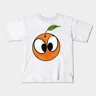 Orange Cartoon Kids T-Shirt